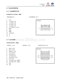 2018北汽昌河A6端子图 8.17 电动后视镜系统