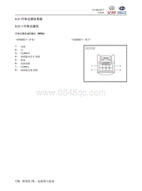 2018北汽昌河A6端子图 8.31 行车记录仪系统