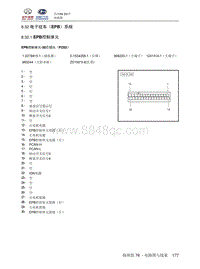 2018北汽昌河A6端子图 8.32 电子驻车（EPB）系统