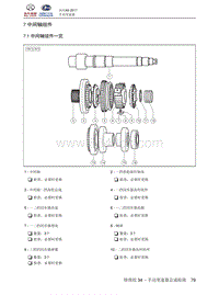 2018北汽昌河A6 34.07 中间轴组件