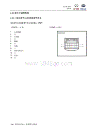 2018北汽昌河A6端子图 8.23 前大灯调节系统