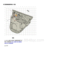 2024凯迪拉克XT4电路图 车门装饰板线束布线 - 左后