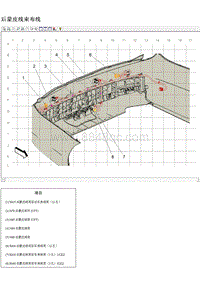 2018凯迪拉克XTS电路图 后蒙皮线束布线