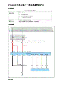 2023元PLUS纯电诊断 P26834B 充电口温升一般过高 欧标7kW 