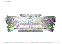 2024比亚迪元UP纯电电路图 前保险杠线束布置图