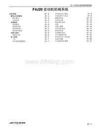 2023捷途旅行者 07 F4J20 发动机机械系统 