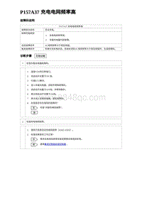 2023元PLUS纯电诊断 P157A37 充电电网频率高