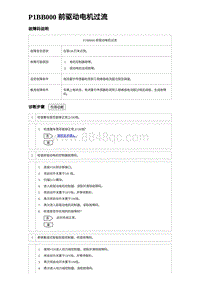 2023元PLUS纯电诊断 P1BB000 前驱动电机过流