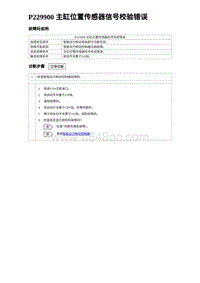 2023元PLUS纯电诊断 P229900 主缸位置传感器信号校验错误