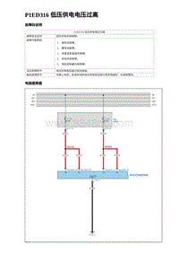 2023元PLUS纯电诊断 P1ED316 低压供电电压过高