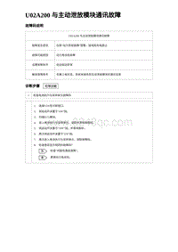 2024比亚迪元UP诊断 U02A200与主动泄放模块通讯故障