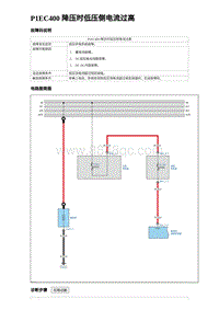 2023元PLUS纯电诊断 P1EC400 降压时低压侧电流过高