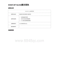 2024比亚迪元UP诊断 U01FC87 0x316报文丢失