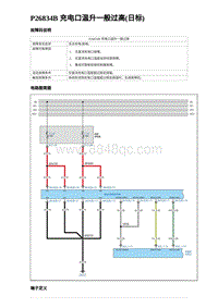 2023元PLUS纯电诊断 P26834B 充电口温升一般过高 日标 