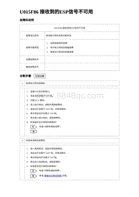 2024比亚迪元UP诊断 U015F86 接收到的ESP信号不可用