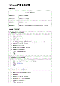 2024比亚迪元UP诊断 P1A0000严重漏电故障