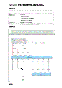 2023元PLUS纯电诊断 P1AD900 充电口温度采样点异常 国标 