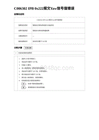 2024比亚迪元UP诊断 C006302 IPB 0x222报文Yaw信号值错误