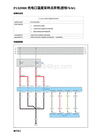 2023元PLUS纯电诊断 P1AD900 充电口温度采样点异常 欧标7kW 