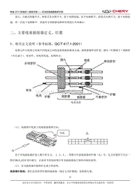 二 主要线束插接器定义 位置