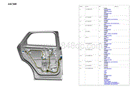 2022唐EV电路图 左后门线束