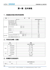 2017小蚂蚁eQ1 第一章 技术参数