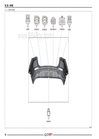 2022瑞虎5X PLUS电路图 六 后保险杠线束图
