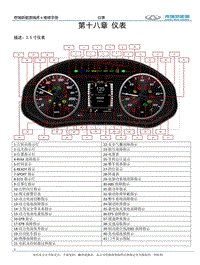 2021瑞虎e 第十八章仪表