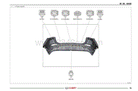 2020瑞虎5x电路图 （六） 后保险杠线束图