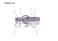 2023蔚来EC7电路图 仪表前端电动出风口线束
