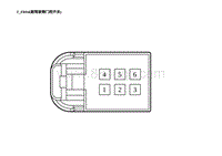 2023蔚来EC7电路图 T_FR04 副驾驶侧门控开关 