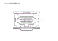 2023蔚来EC7电路图 CS40 USB3.0 接口手扶箱左侧-MQ02 