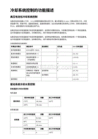 2023蔚来EC7维修 冷却系统控制的功能描述高