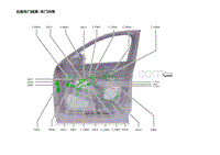 2023蔚来EC7电路图 右前车门线束 车门内饰