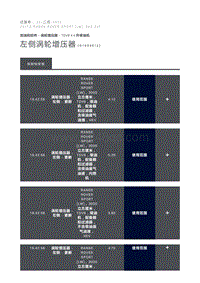 左侧涡轮增压器