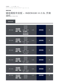 辅助隔板中央板 INGENIUM I4 2.0L 升柴油机