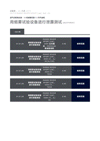 用烟雾试验设备进行泄露测试