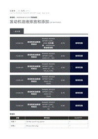 发动机油液排放和添加