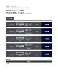 燃油喷射组件清洁