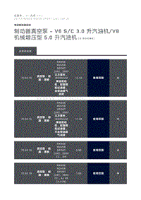 制动器真空泵 V6 S C 3.0 升汽油机 V8 机械增压型 5.0 升汽油机