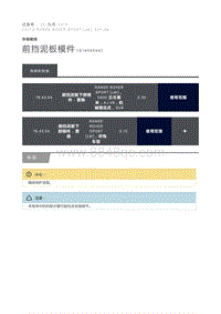 前挡泥板模件