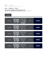 发动机油真空排放和加注