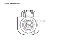 2023蔚来EC7电路图 CS22 USB 2.0接口-储物盒MQ01 