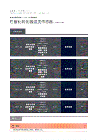 后催化转化器温度传感器