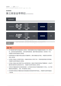 第三排安全带带扣