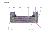 2023蔚来EC7电路图 后保险杠线束