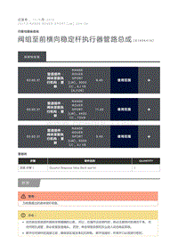 阀组至前横向稳定杆执行器管路总成