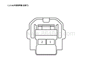 2023蔚来EC7电路图 T_FL08 中音扬声器-左前门 