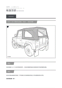 2013 Defender 敞篷顶部