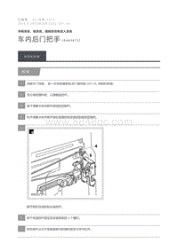 2015 Defender 车内后门把手